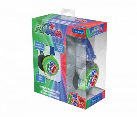 Lexibook skládací drátová sluchátka PJ Masks s limitem hlasitosti