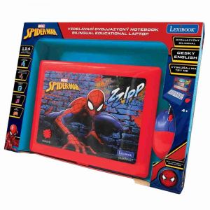 Lexibook česko-anglický vzdělávací notebook Spiderman 124 aktivit