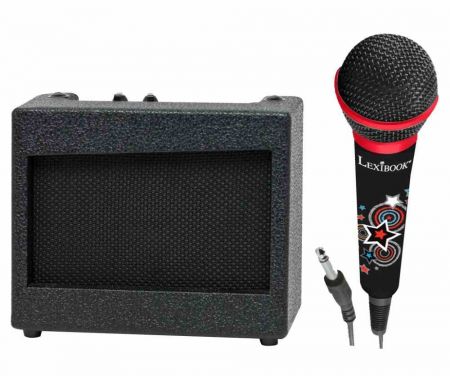 Lexibook přenosný karaoke set s mikrofonem