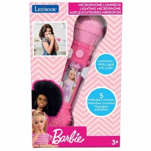 Lexibook svítící mikrofon Barbie s melodiemi