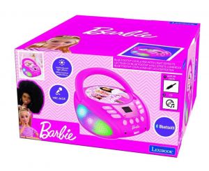Lexibook CD přehrávač Barbie s bluetooth a světelnými efekty