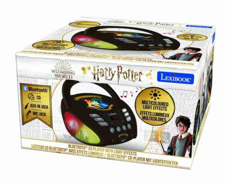 Lexibook CD přehrávač Harry Potter s bluetooth a světelnými efekty