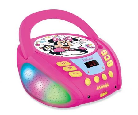 Lexibook CD přehrávač Minnie s bluetooth a světelnými efekty