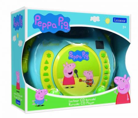 Lexibook CD přehrávač Prasátko Peppa se 2 mikrofony