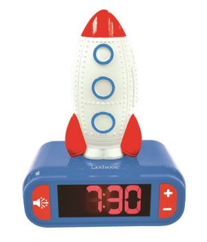 Lexibook budík se svítící raketou