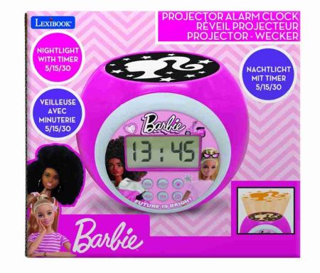 Lexibook budík Barbie se stropním projektorem