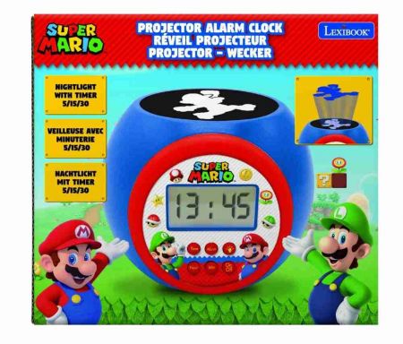 Lexibook budík Super Mario se stropním projektorem