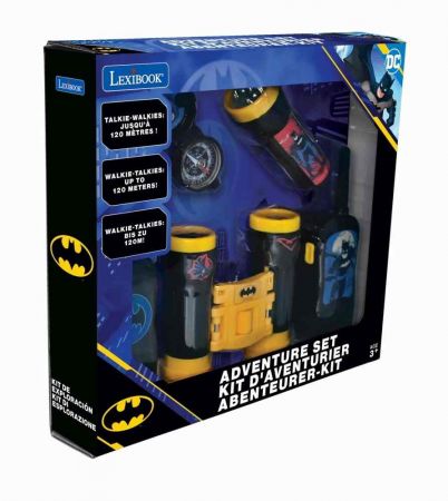 Lexibook Batman set vysílačky, dalekohled, baterka, kompas