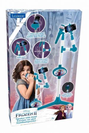 Lexibook mikrofon Frozen se svítícím stojanem