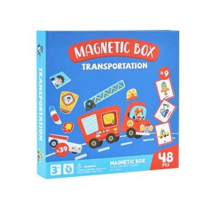 Magnetická hra - Doprava, 48 dílů, 9 karet