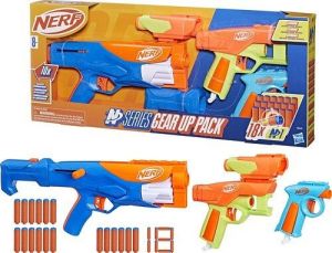 Nerf Gear up pack puška + 2 pistole + 18 šipek