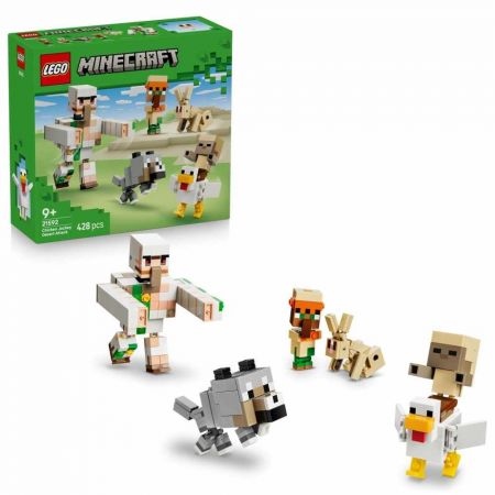 LEGO® Minecraft® 21592 Kuřecí žokej a útok v poušti