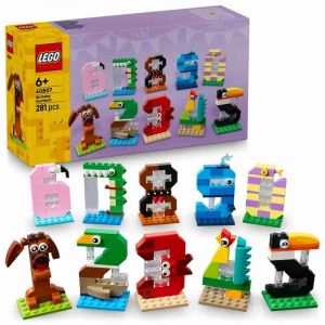 LEGO® 40807 Narozeninová čísla, Dekorace se zvířátky