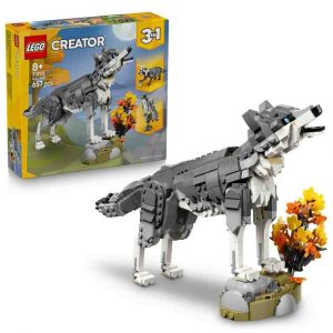 LEGO® Creator 3 v 1 31393 Creator 3 v 1 Lesní zvířata: Šedý vlk