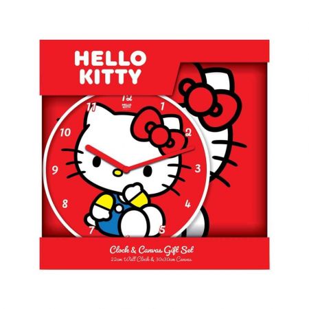 Hello Kitty dárkový set (hodiny a obraz)