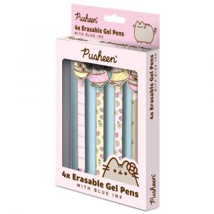 Pusheen set gumovacích gelových per, 4 ks