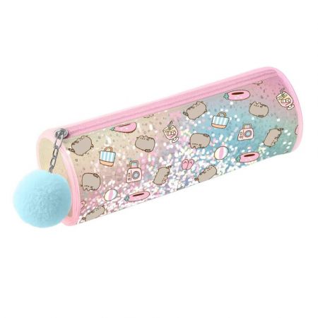 Pusheen pom pom penál třpytivý