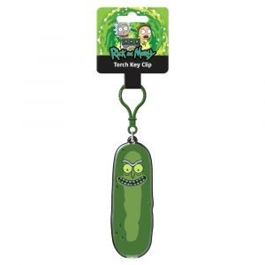 Rick a Morty klíčenka se svítilnou (Pickle Rick)
