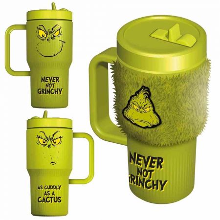 Grinch cestovní hrnek s návlekem, 500 ml