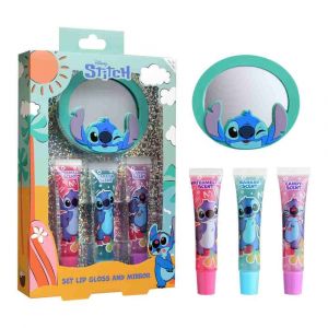Sada lesků na rty 3 ks 7,5 ml + zrcátko Stitch