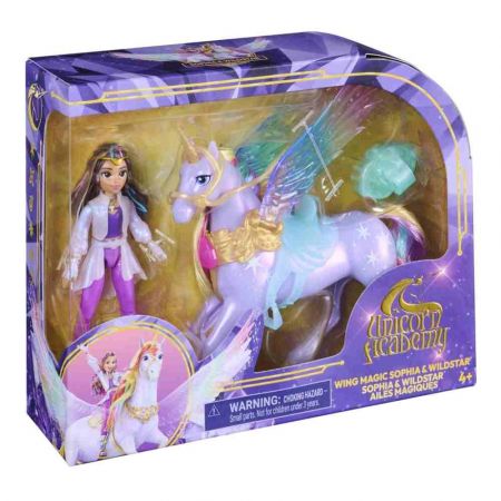 Unicorn academy kouzelná křídla wildstar &amp; sofia 11cm