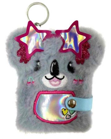 Mini plyšový zápisník A7 Koala