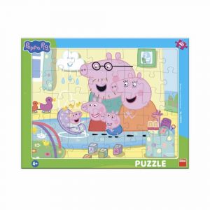 Puzzle Prasátko Peppa: Sourozenci deskové