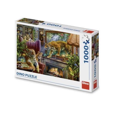 Puzzle Z obrazu: Tygři 1000 dílků