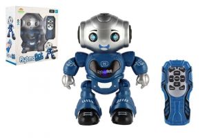 Robot RC Rytmobot na infra ovládání plast 20cm na baterie se světlem se zvukem v krabici 2