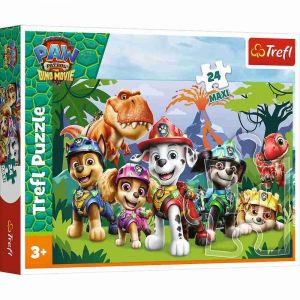 Puzzle Maxi 24 dílků Tlapková patrola/Paw Patrol Dino Movie:Prehistorické přátelství 60x40