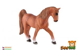 Kůň domácí ryzák hřebec zooted plast 15cm