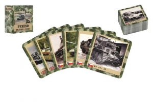 Pexeso Military Tanky společenská hra 80 kartiček v krabičce