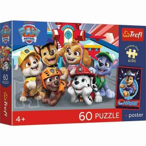 Puzzle Premium Plus Kids - Paw Patrol 33x22cm + plakát 60 dílků v krabičce 21x14x4cm