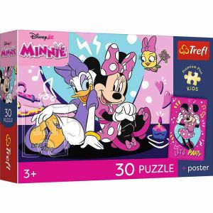 Puzzle Premium Plus Kids - Minnie 27x20cm + plakát 30 dílků v krabičce 21x14x4cm