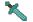 Minecraft Diamantový meč pěnový 43cm na kartě 