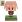 Lampička prasátko Piglin Minecraft na baterie v krabičce 10,5x14x9cm