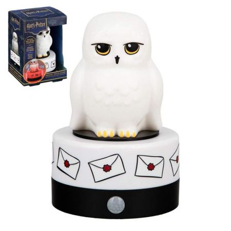 Sova Hedvika noční světlo 14cm Harry Potter se zvukem na USB v krabici 11x16x10cm