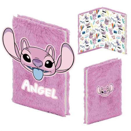 Zápisník/blok plyšový Lilo a Stitch – Angel 20x22x3cm