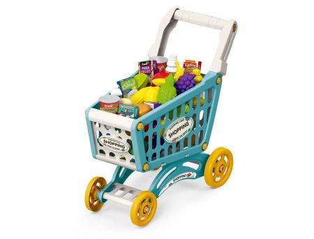 Nákupní vozík s potravinami 40x24,5x44 cm