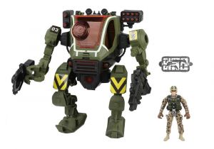 Robot bojový mecha vojenský s efekty set 26 cm
