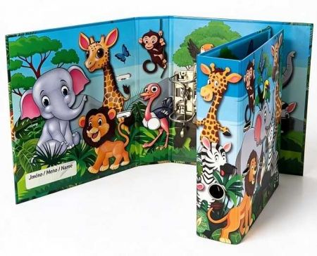 Designový pákový pořadač A4 7,5 cm karton ZOO