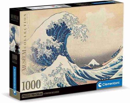 Clementoni Puzzle 1000 Muzeum: La Grande Onda di Hok.