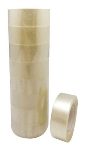 Kancelářská lepící páska TRANSPARENT 15x33 komínky - 1kus