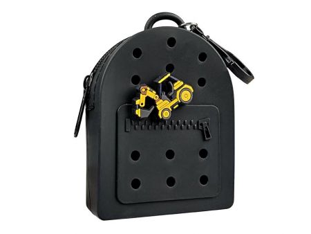 Gifty - Silikonová peněženka černá a ozdobný pin