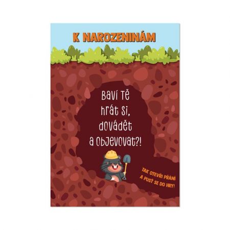 ALBI Přání s postřehovou hrou - Narozeniny