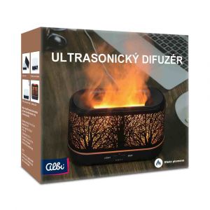 ALBI Černý sonický difuzér Exclusive - Stromy