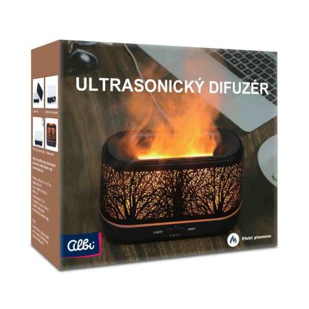 ALBI Černý sonický difuzér Exclusive - Stromy