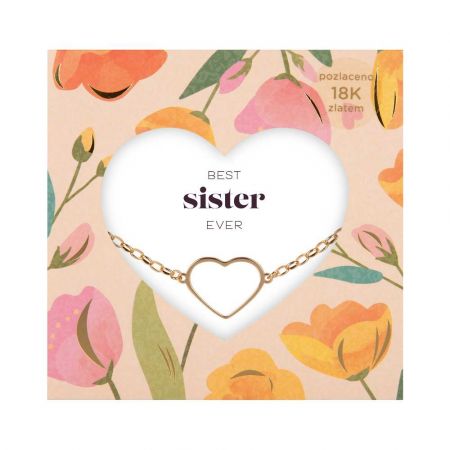 ALBI Náramek se vzkazem - Best sister ever