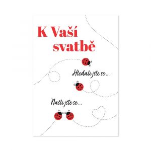 ALBI Svatební hrací přání - Zamilované berušky