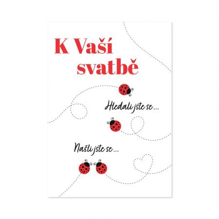 ALBI Svatební hrací přání - Zamilované berušky